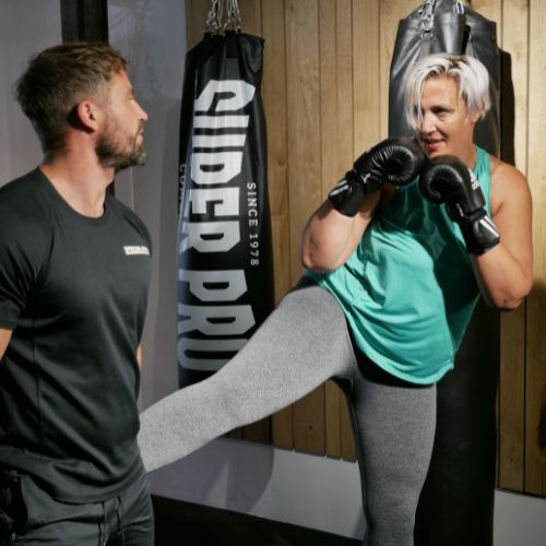 Kickboksen vrouw Kickboksen vrouw